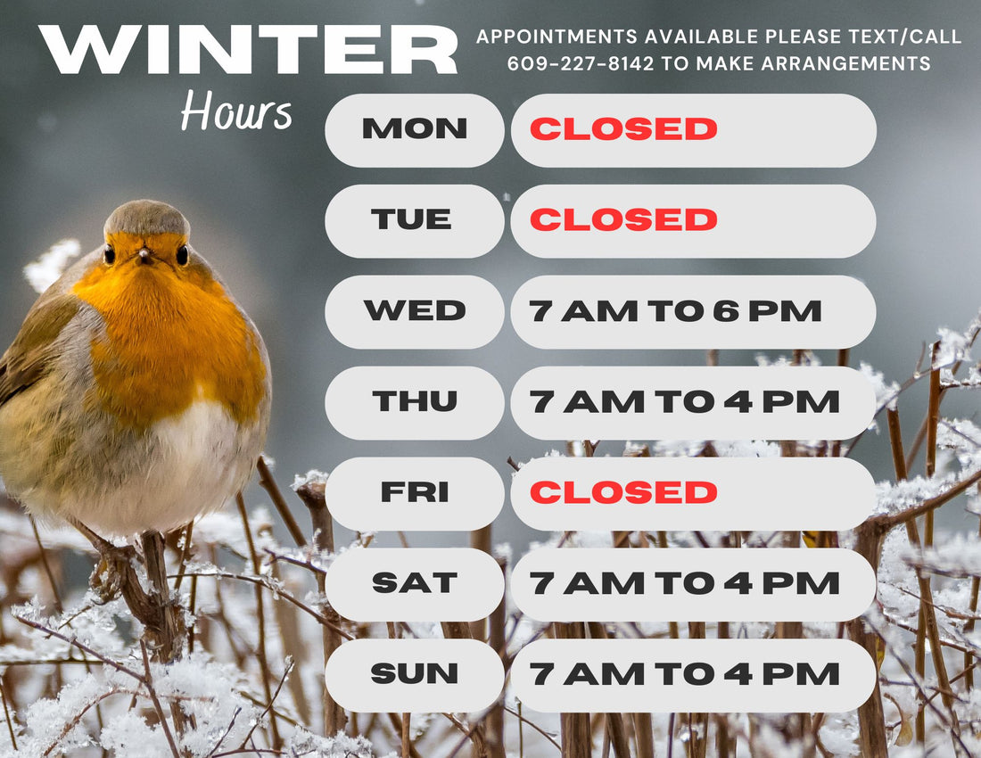 NEW WINTER HOURS