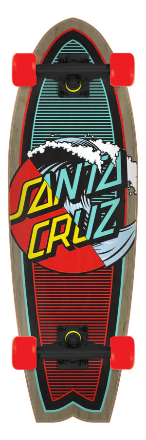 8.8in Classic Wave Splice Santa Cruz Shark Cruiser